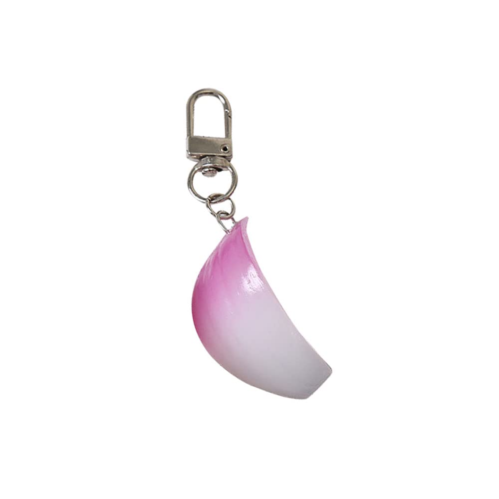HSYHERE Men Women Creative Interesting Novelty Stylish Mini Simulated Food Fruit Shrimp Keychain Key-ring Pendant
