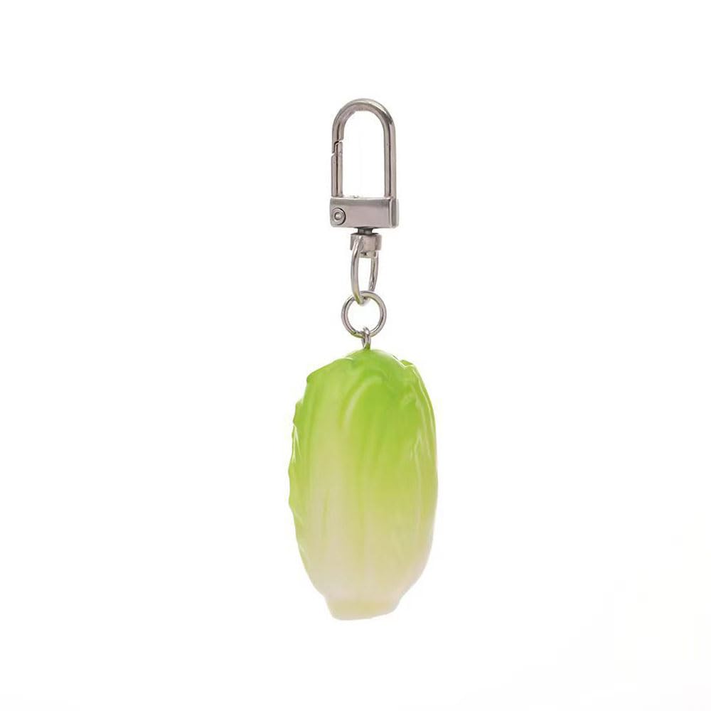 HSYHERE Men Women Creative Interesting Novelty Stylish Mini Simulated Food Fruit Shrimp Keychain Key-ring Pendant
