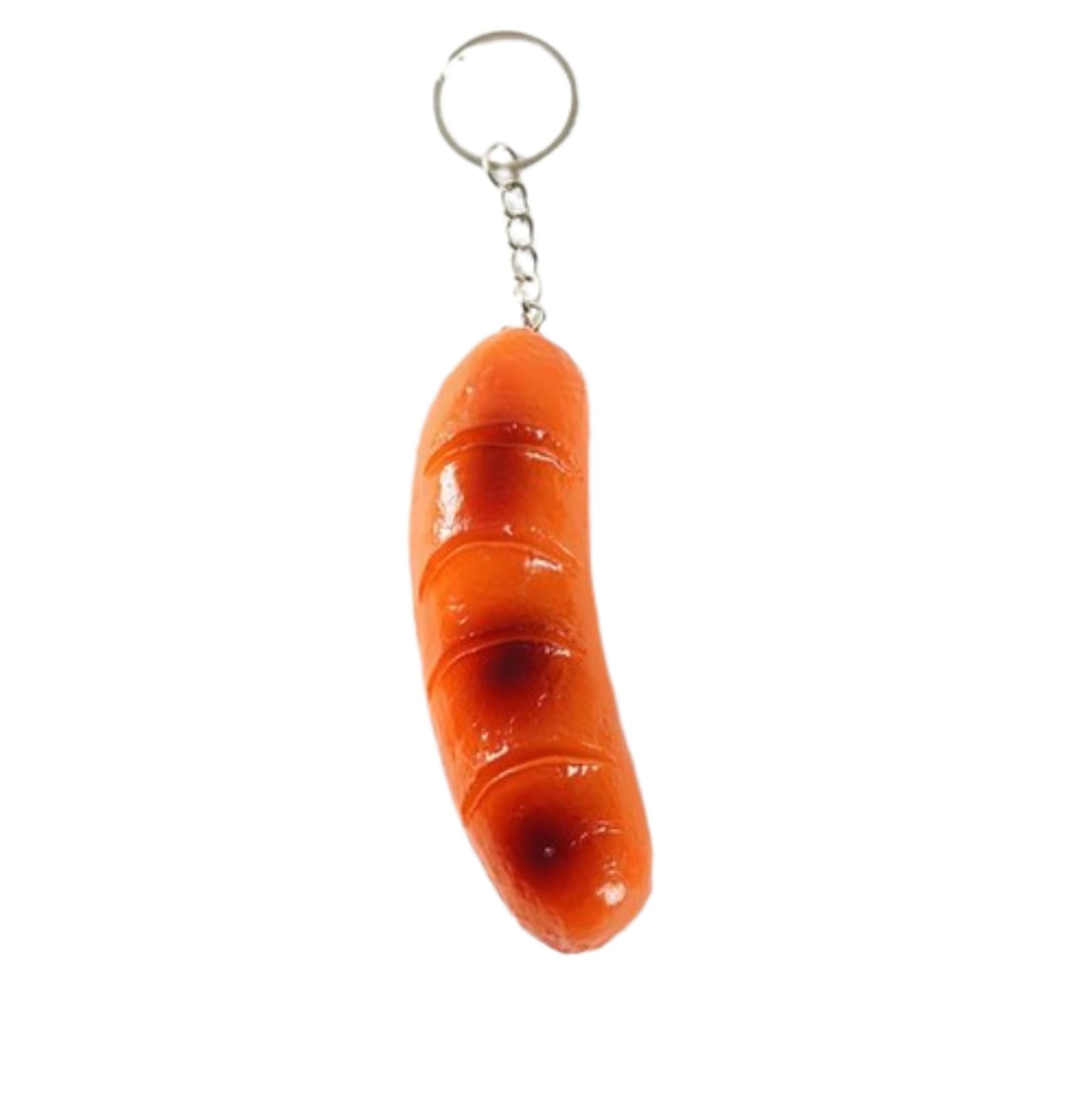 Imitation Food Keychain Fried Chicken Leg Nuggets Wing Keychain for Handbag Purse Car Accessories