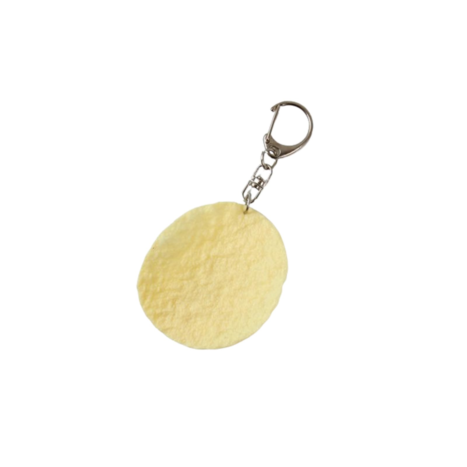 Imitation Food Keychain Fried Chicken Leg Nuggets Wing Keychain for Handbag Purse Car Accessories