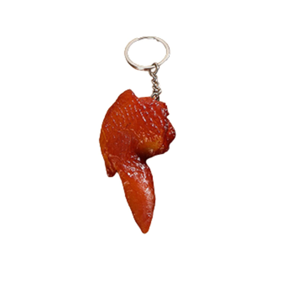 Imitation Food Keychain Fried Chicken Leg Nuggets Wing Keychain for Handbag Purse Car Accessories
