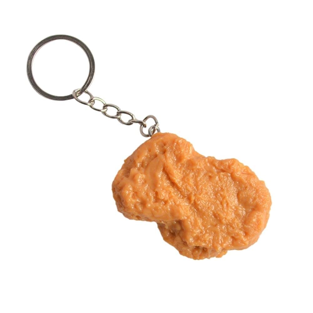 Fuqimanman2020 Imitation Food Keychain Fried Chicken Leg Chicken Wing Chicken Nugget Keychain Accessories