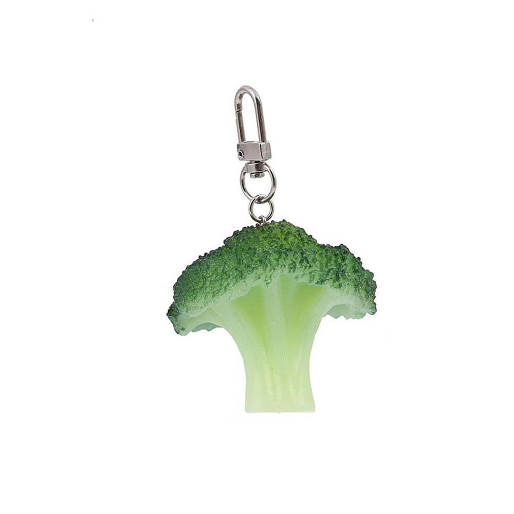 HSYHERE Men Women Creative Interesting Novelty Stylish Mini Simulated Food Fruit Shrimp Keychain Key-ring Pendant