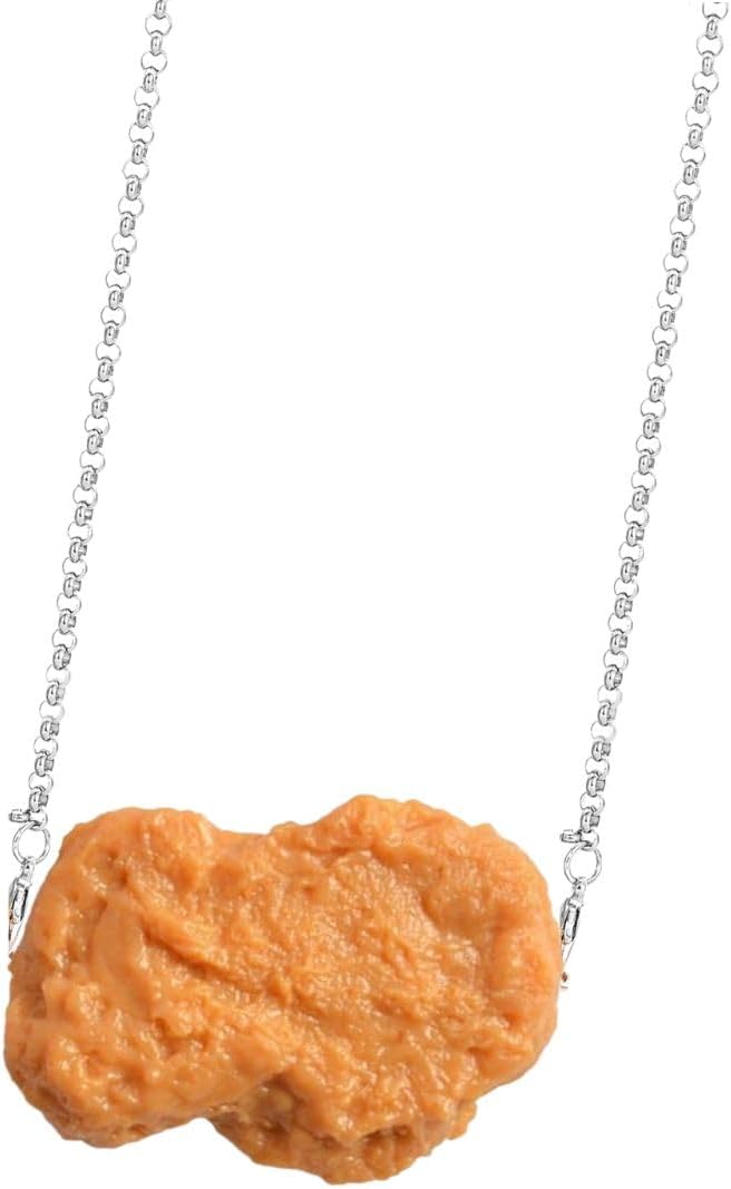 Fuqimanman2020 Imitation Food Keychain Fried Chicken Leg Chicken Wing Chicken Nugget Keychain Accessories