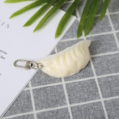 HSYHERE Men Women Creative Interesting Novelty Stylish Mini Simulated Food Orange Shrimp Keychain Key-ring Pendant