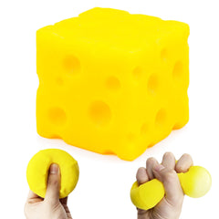 ZTATU Cheese Squishy Fidget Toys Stress Balls for Adults (2PCS) Cheese Squeeze Stress Ball Sensory Fidget Toys, Stress Relief Gifts Party Favors Easter Basket Stuffers