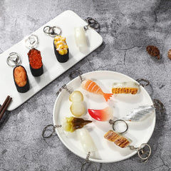 HSYHERE Men Women Creative Interesting Novelty Stylish Mini Simulated Food Fruit Shrimp Keychain Key-ring Pendant